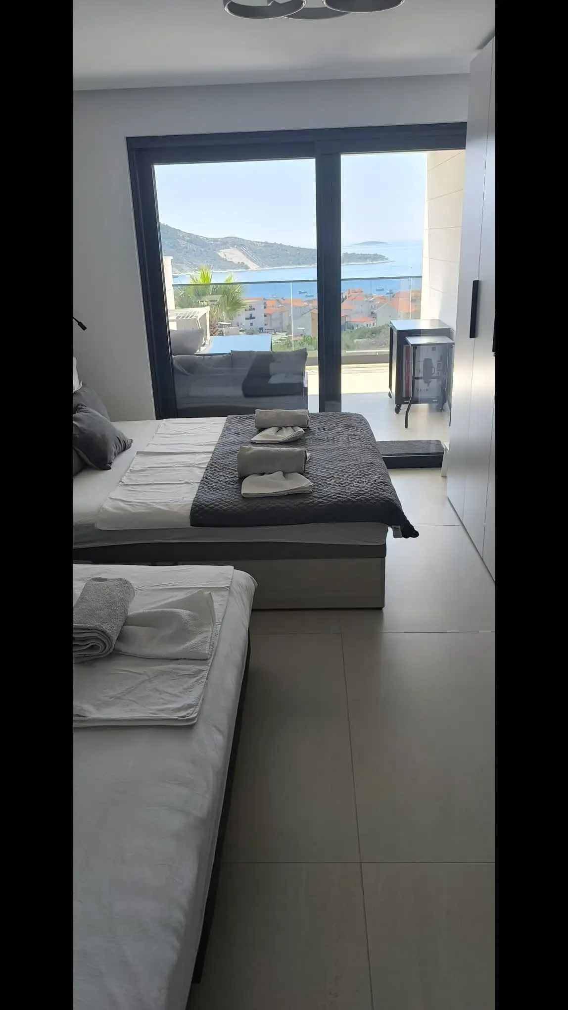 Golden Sun Primošten — the studio and pool above Primošten